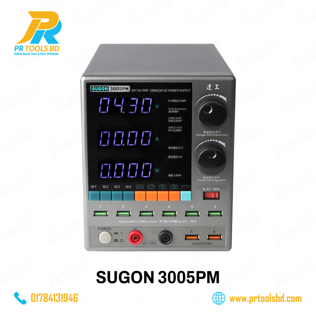 SUGON 3005PM DC POWER SUPPLY WITH SHORT KILLER 30V-5 AMP