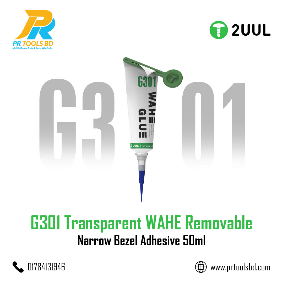 2UUL WAHE G301 Removable Narrow Bezel Adhesive 50ml Transparent