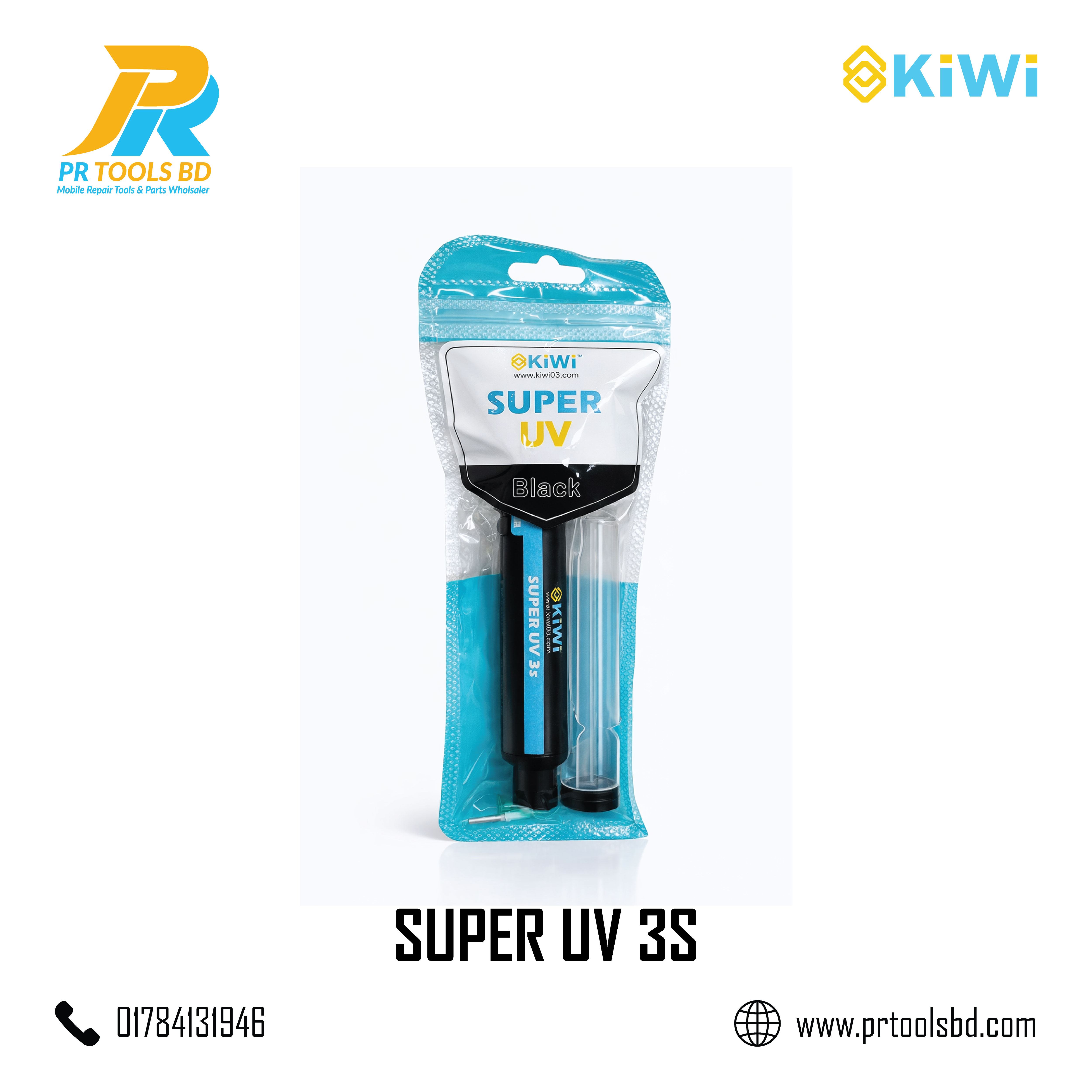 KiWi SUPER UV 3S WHITE UV GLUE