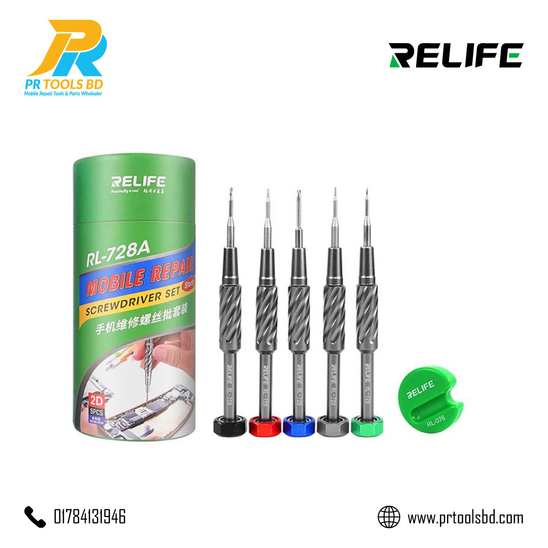 RELIFE RL 728A 2D sturdy mobile phone repair screwdriver set