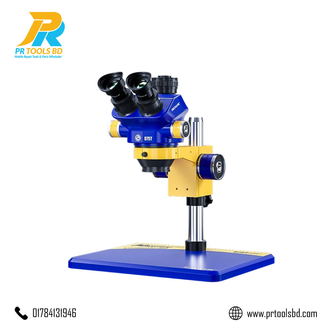 Mechanic D75T 3D Trinocular Stereo Microscope HD display Industrial 7X 50X Continuous zoom