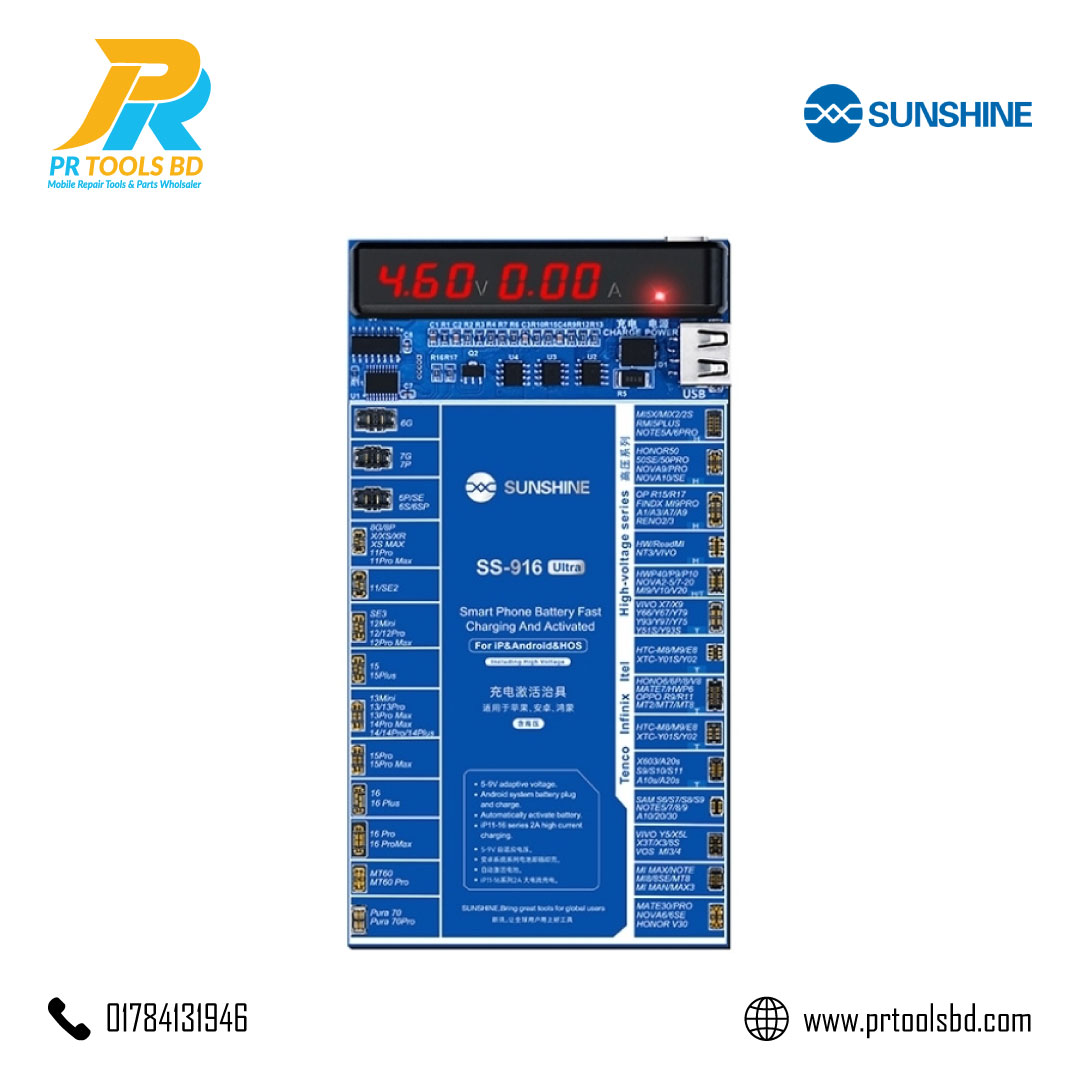 SUNSHINE SS 916 ultra IP Android Charging Activation Fixture