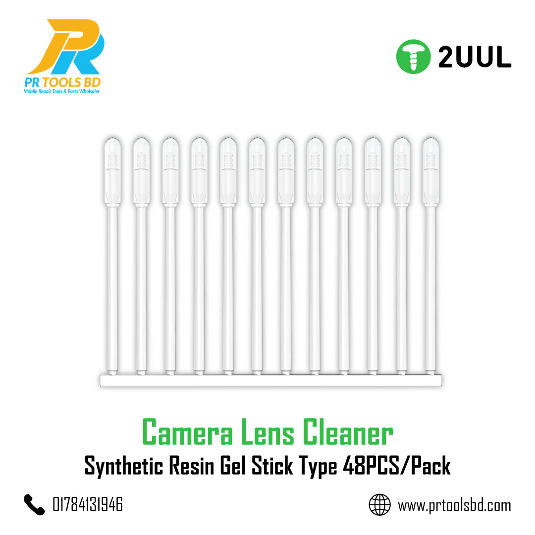 2UUL CL21 Camera Lens Cleaner Synthetic Resin Gel Stick Type 48PCS Pack