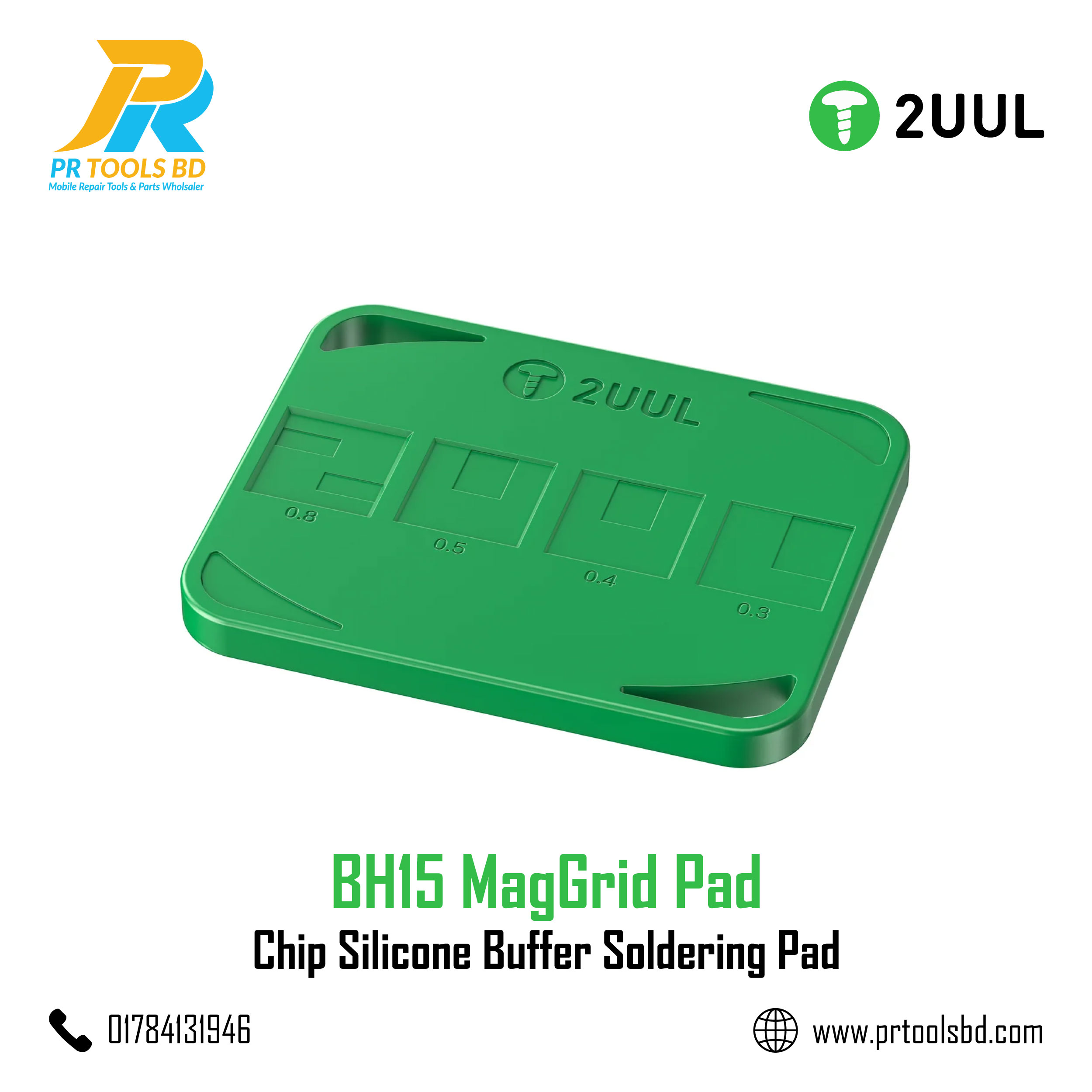 2UUL BH15 MagGrid Pad Chip Silicone Buffer Soldering Pad
