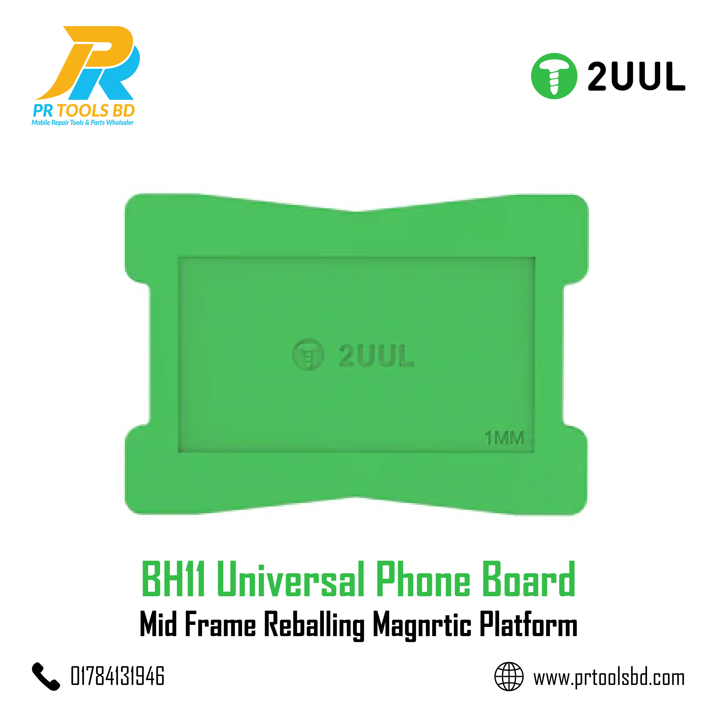 2UUL BH11 Universal Phone Board Mid Frame Reballing Magnrtic Platform