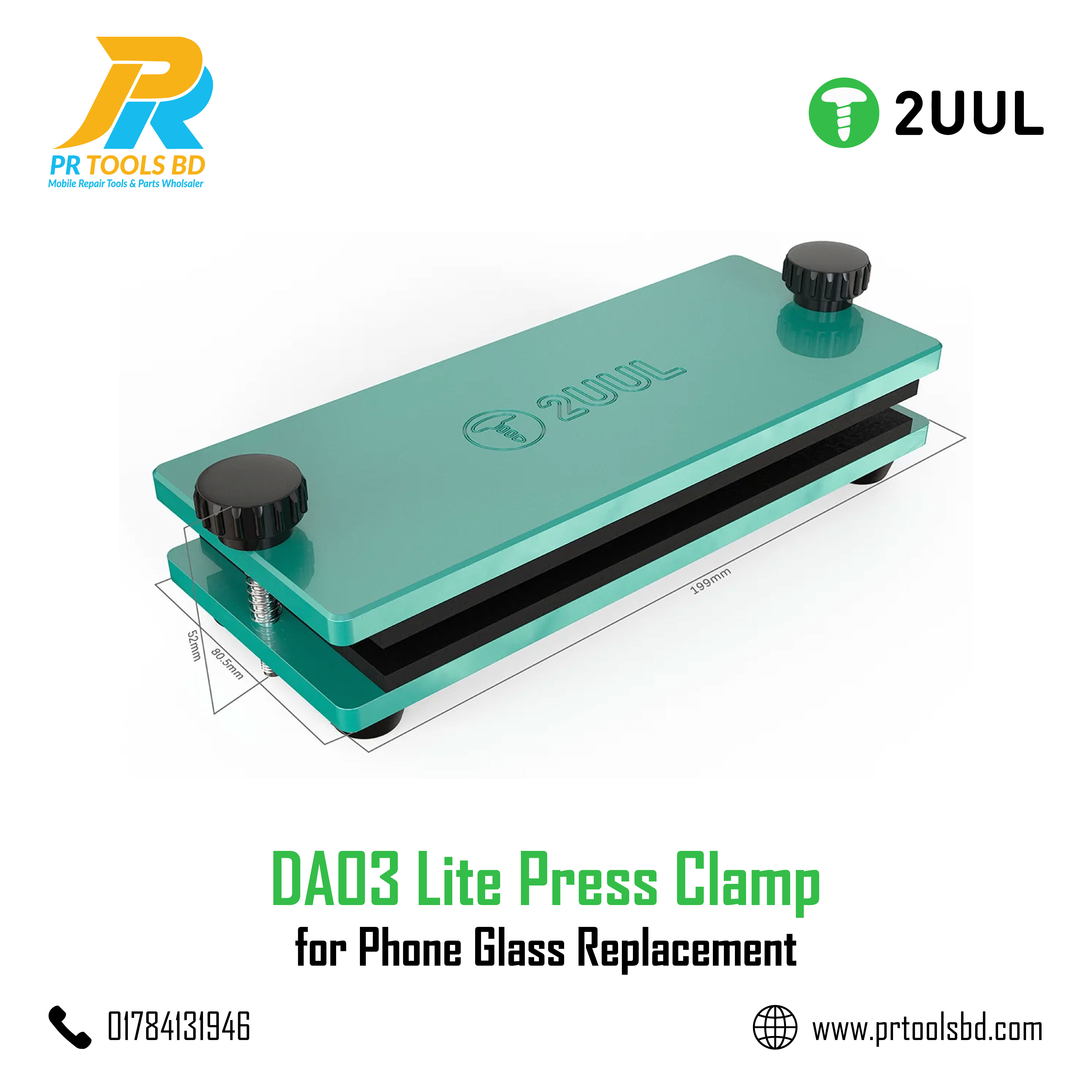 2UUL DA03 Lite Press Clamp for Phone Glass Replacement