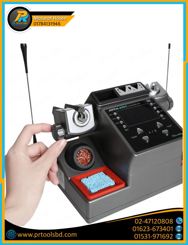 AIFEN-A902 Intelligent Double Welding Station With C210/C115 Electric Soldering Iron Station for Phone PCB Repair - Image 3