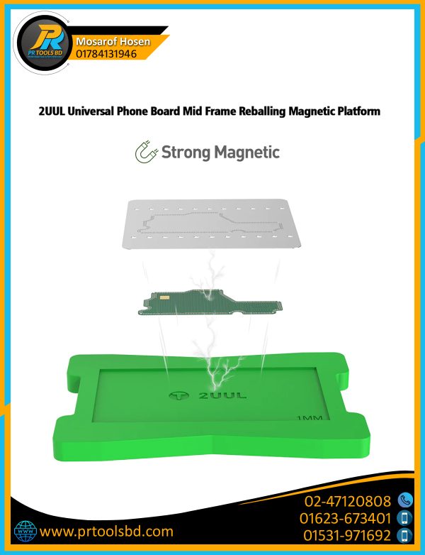 2UUL BH11 Universal Phone Board Mid Frame Reballing Magnrtic Platform - Image 2