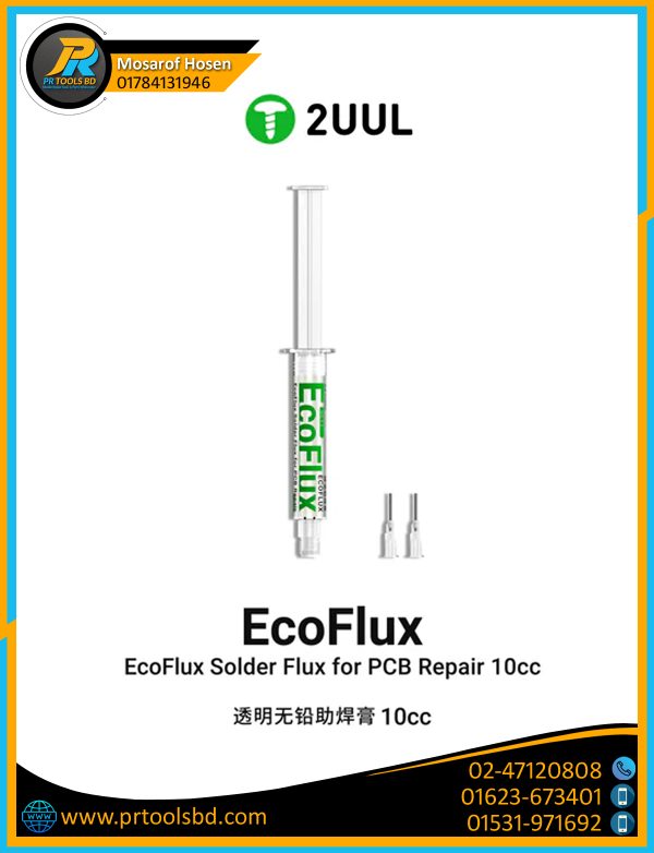 2UUL SC11 EcoFlux Solder Flux for PCB Repair 10cc