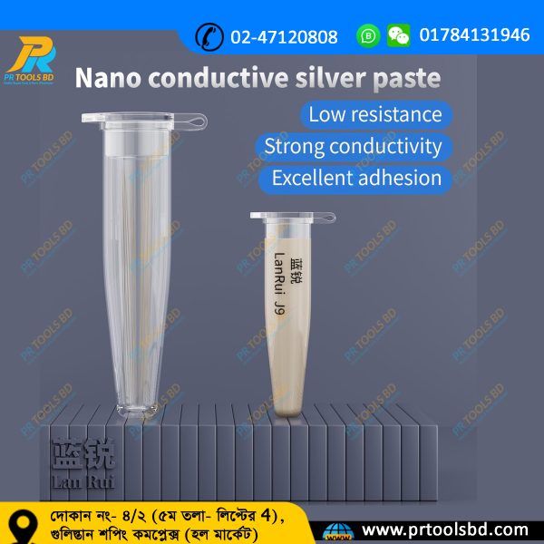 Lanrui J9 Nano Conductive Silver Paste Low Resistance Screen Line Repair for PhoneS iPhone Android Green/Yellow Screen Fix Tools