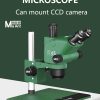 MaAnt R65 Sky Eye 6.5-65X Synchronous Zoom Trinocular Stereo Microscope with Aluminum Alloy Base - Image 2