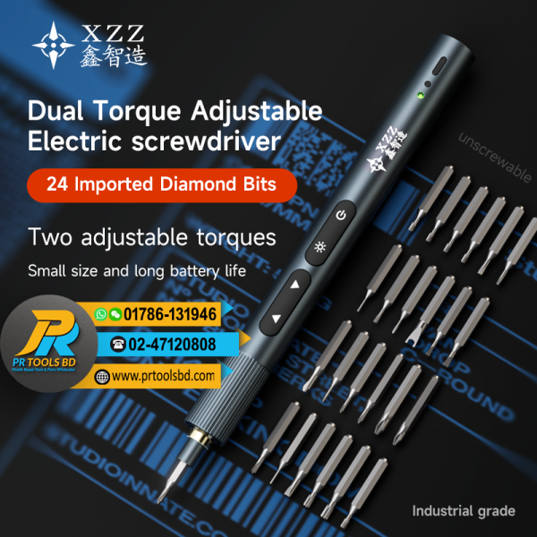 XZZ ES24 Industrial Grade Dual Torque Adjustable Electric Screwdriver with 24 Diamond Bits - Image 4