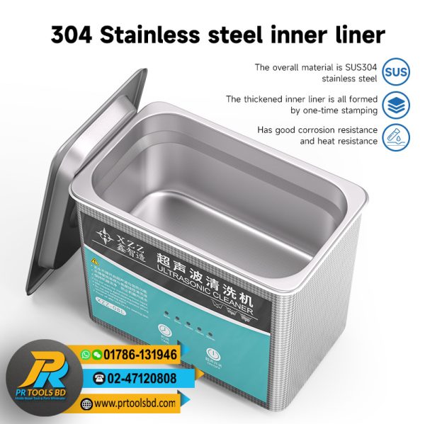 XZZ-08L 0.8L Ultrasonic Cleaning Machine for Motherboard / Glasses / Industrial Accessories Cleaning