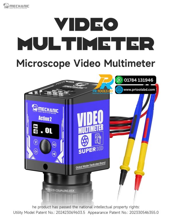 MECHANIC Action2 HD Camera Multimeter Microscope Precision Resistance Voltage Meter Professional Repair Tools Innovative Design ক্যামেরা মাইক্রস্কুপ