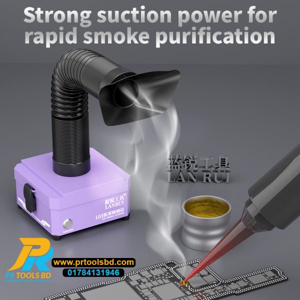 Lanrui L03 Powerful Desktop Smoke Purifier for PCB Soldering Repair